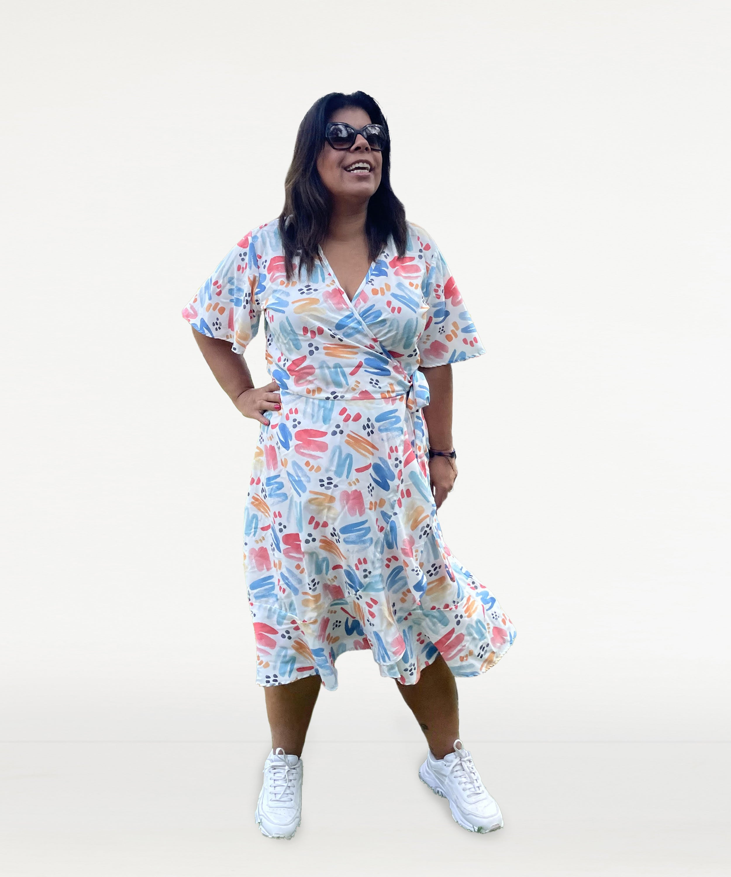 VESTIDO ENVOLVENTE FLORA